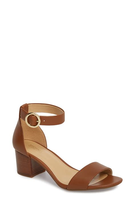 lena block heel sandal michael michael kors|Michael Kors Lena Block Heel Dress Sandals .